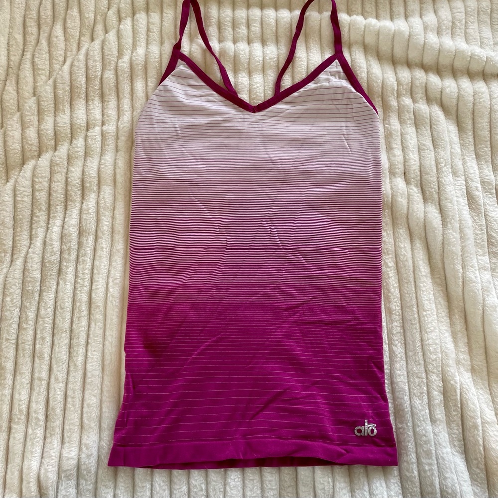 ALO Seamless Tank - Magenta Ombré
